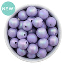 Lilac Iridescent Satin Finish Beads 16mm (Package of 10)