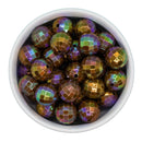 Brown Iridescent Disco Beads 16mm (Package of 10)