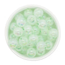 Mint Green Iridescent Bubble Beads 16mm (Package of 10)