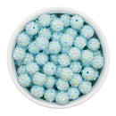 Mint Blue Rhinestone Beads 12mm (Package of 20)