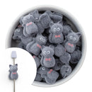 Flocked Cat Beads (Package of 2)