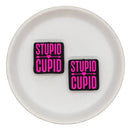 Stupid Cupid Silicone Focal Bead 27x28mm (Package of 2)