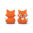 3-D Fox Silicone Focal Bead 29x22x15mm (Package of 2)