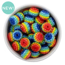 Clear Rhinestone Rainbow Beads 16mm (Package of 10)