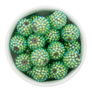 Sea Green Rhinestone Beads 20mm (Package of 10)