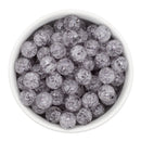 Grey Crackle Beads 12mm (Package of 20)