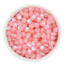 Pink Lemonade Shimmery Cat's Eye Beads 8mm (Package of Approx. 50 Beads)