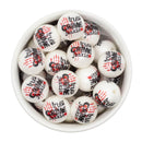 True Crime Junkie Printed Beads 20mm (Package of 10)