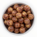 Antique Gold Shimmery Liquid Effect Marble Beads 16mm (Package of 10)