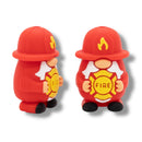 3-D Firefighter Gnome Silicone Focal Bead 31x20x17mm (Package of 2)