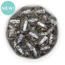 Black Holographic 16mm Beads (Package of 10)