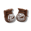 3-D Pot Head (Coffee Pot) Silicone Focal Bead 22x19x18mm (Package of 2)