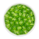 Lime Green Translucent Tinsel Beads 12mm (Package of 20)