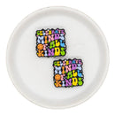 Celebrate Minds of All Kinds Silicone Focal Bead 29x31mm (Package of 2)