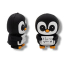 3-D I Love You Penguin Silicone Focal Bead 30x21x17mm (Package of 2)