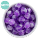 Purple Shimmer & Pearly Luster Duo Beads 16mm (Package of 10)