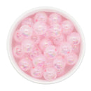 Powder Pink Iridescent Bubble Beads 16mm (Package of 10)