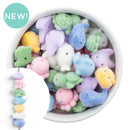 Flocked Acrylic Sea Animal Bead Mix (Package of 5)