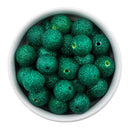 Green Glitter Dust Beads 16mm (Package of 10)