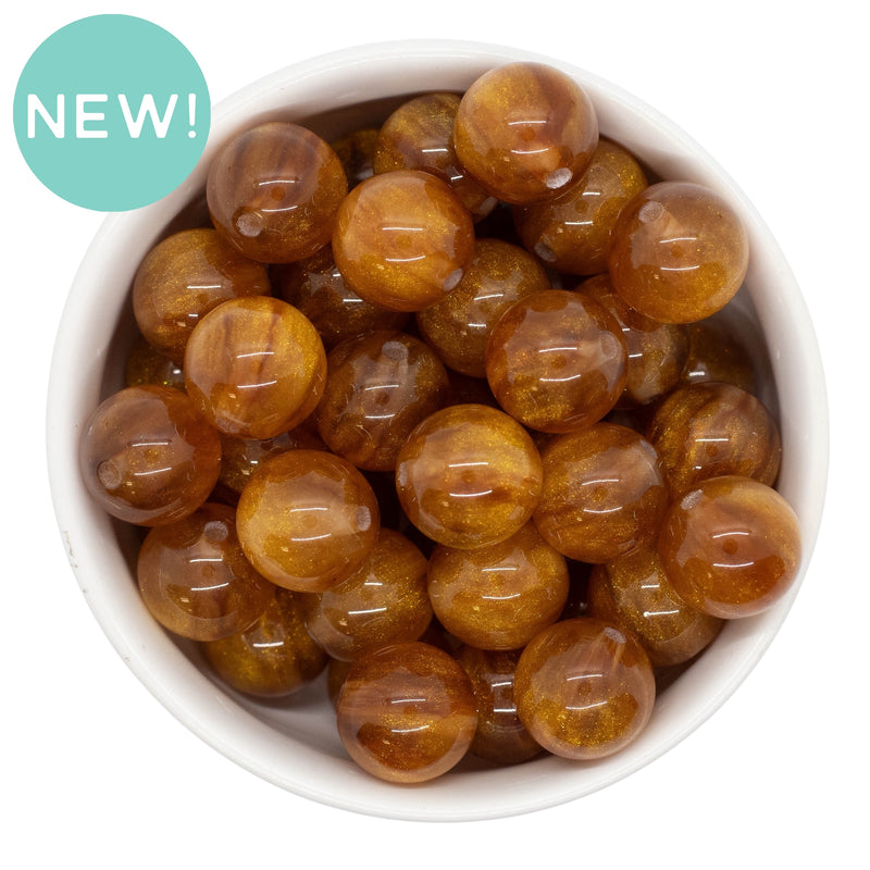Rustic Gold Gilded Beads 16mm (Package of 10)