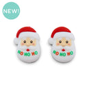 3-D Santa Ho Ho Ho Silicone Focal Bead 29x22x16mm (Package of 2)