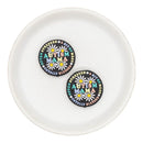 Autism Mama - Often Stress, A Bit of a Mess, Totally Blessed Silicone Focal Bead 30mm (Package of 2)