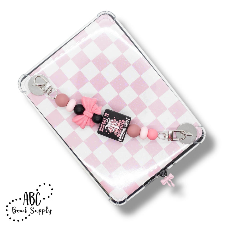 Light Pink Matte Bow Charm 16x17mm (Package of 5)