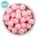 Barely Pink Solid Spiral 15mm Silicone Beads (Package of 10)