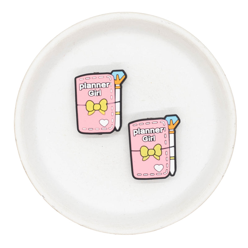 Planner Girl Silicone Focal Bead 30x24mm (Package of 2)