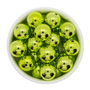Lime Green UV Shine Beads 20mm (Package of 10)