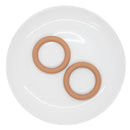 Latte Jumbo Silicone Ring Bead 64mm (Package of 2)