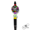 No One Fights Alone Ribbons Silicone Focal Bead 29mm (Package of 2)