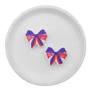 Buffalo Bills Printed Bow Silicone Focal Bead (Package of 2)