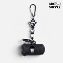 Black & White Paw Dog Clean Up Bag Kit