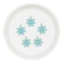 Shades of Blue Snowflake Enamel Charm 21x19mm (Package of 5)