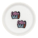 Coffee Slut Silicone Focal Bead 21x26mm (Package of 2)