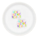 Reset Restart Refocus Silicone Focal Bead 30x25mm (Package of 2)