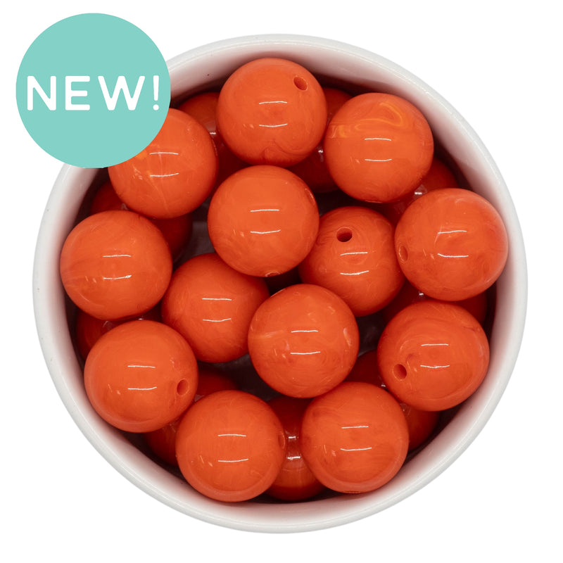 Sedona Orange Marble Beads 20mm (Package of 10)