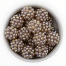 Champagne Iridescent Bubble Bling Beads 20mm (Package of 10)