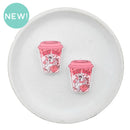 Hey Boo Printed To Go Coffee Cup Silicone Focal Bead 30x24mm (Package of 2)