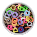 Matte Wavy Large Hole Spacer Bead Color Mix 16x4mm (Package of 20)