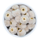 Large Hole Fuzzy Rondelle 19x12mm (Package of 10)