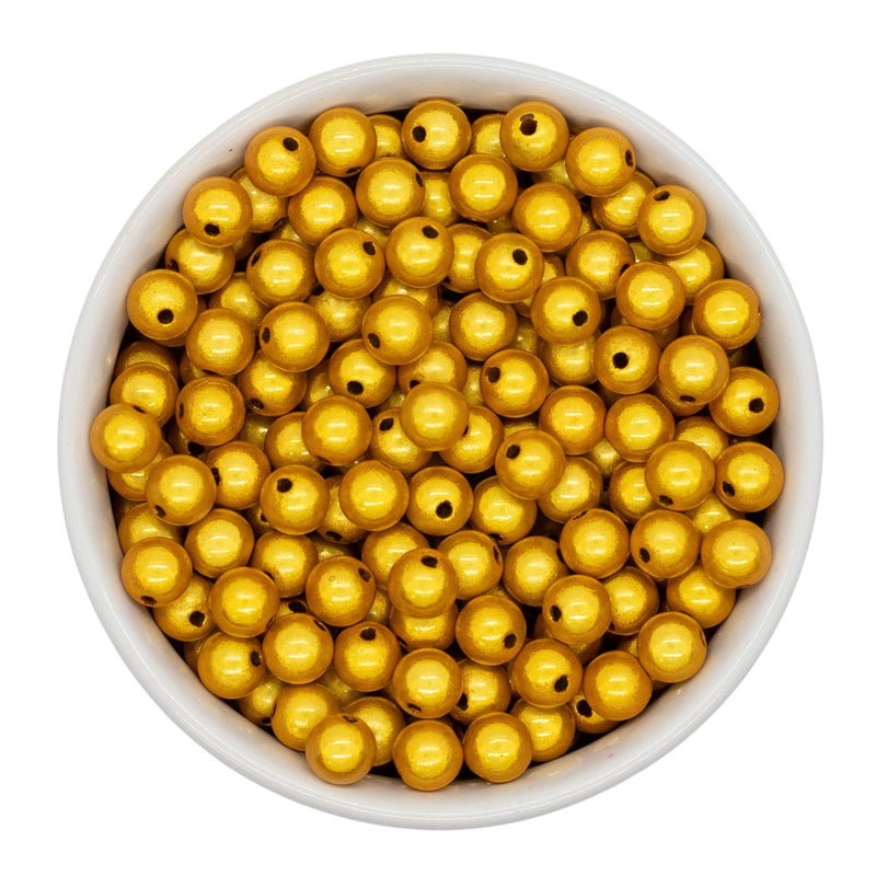 School Bus Yellow Illusion Beads 8mm (Package of Approx. 50 Beads)
