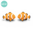 3-D Clown Fish Silicone Focal Bead 36x26x15mm (Package of 2)