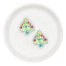 A Very Merry Christmas to You Tree Silicone Focal Bead 31x28mm (Package of 2)