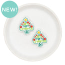 A Very Merry Christmas to You Tree Silicone Focal Bead 31x28mm (Package of 2)