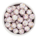 Fuzzy Monster Printed Silicone Beads 15mm (Package of 10)