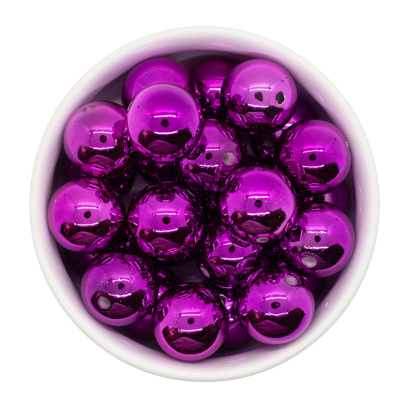 Orchid UV Shine Beads 20mm (Package of 10)