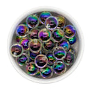Iridescent Clear w/Black Color Core Beads 16mm (Package of 10)