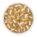 Gold Translucent Tinsel Beads 12mm (Package of 20)